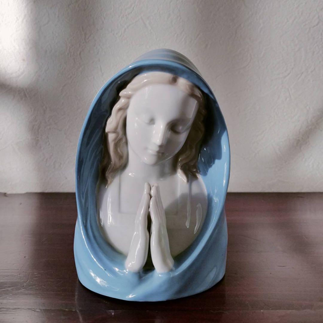 Rippelsdorf窯　1950s ヴィンテージ マリア像 白磁 フィギュリン