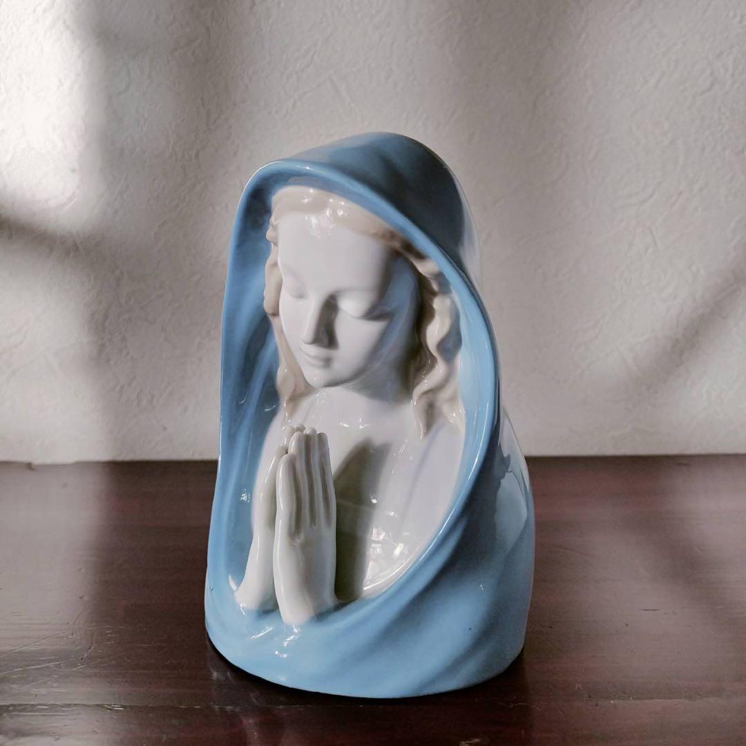 Rippelsdorf窯　1950s ヴィンテージ マリア像 白磁 フィギュリン
