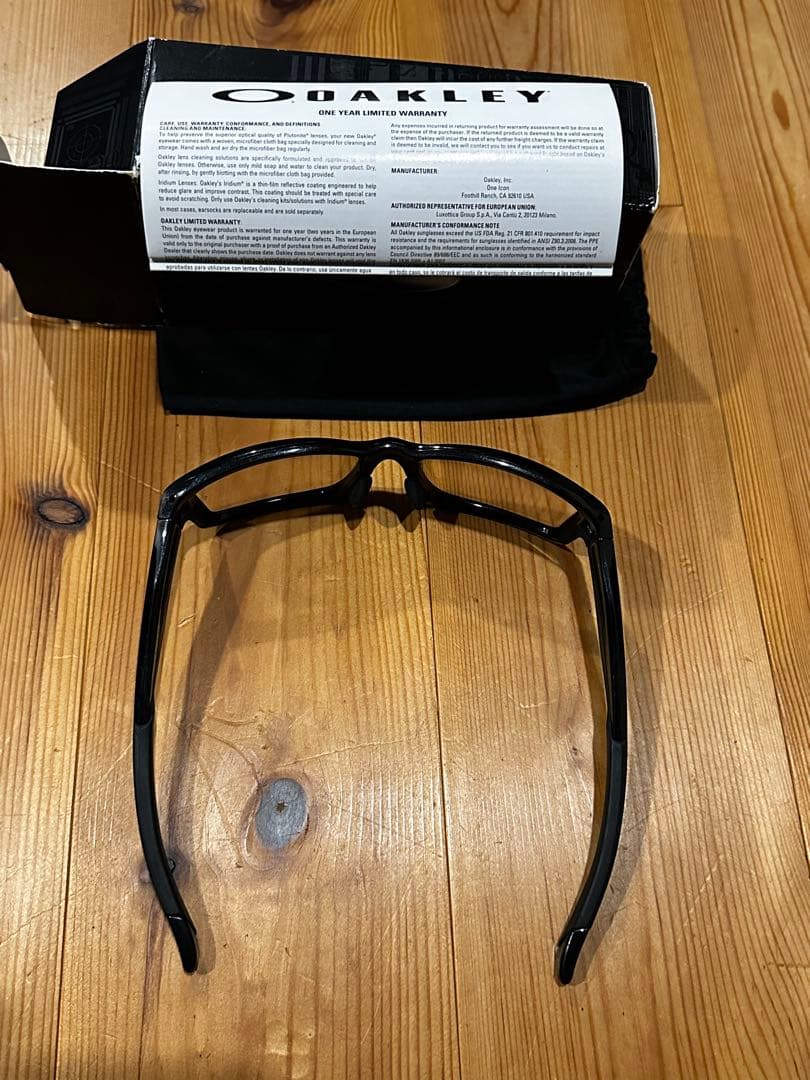 Oakley chainlink サングラス ブラック フレーム MTB等 箱