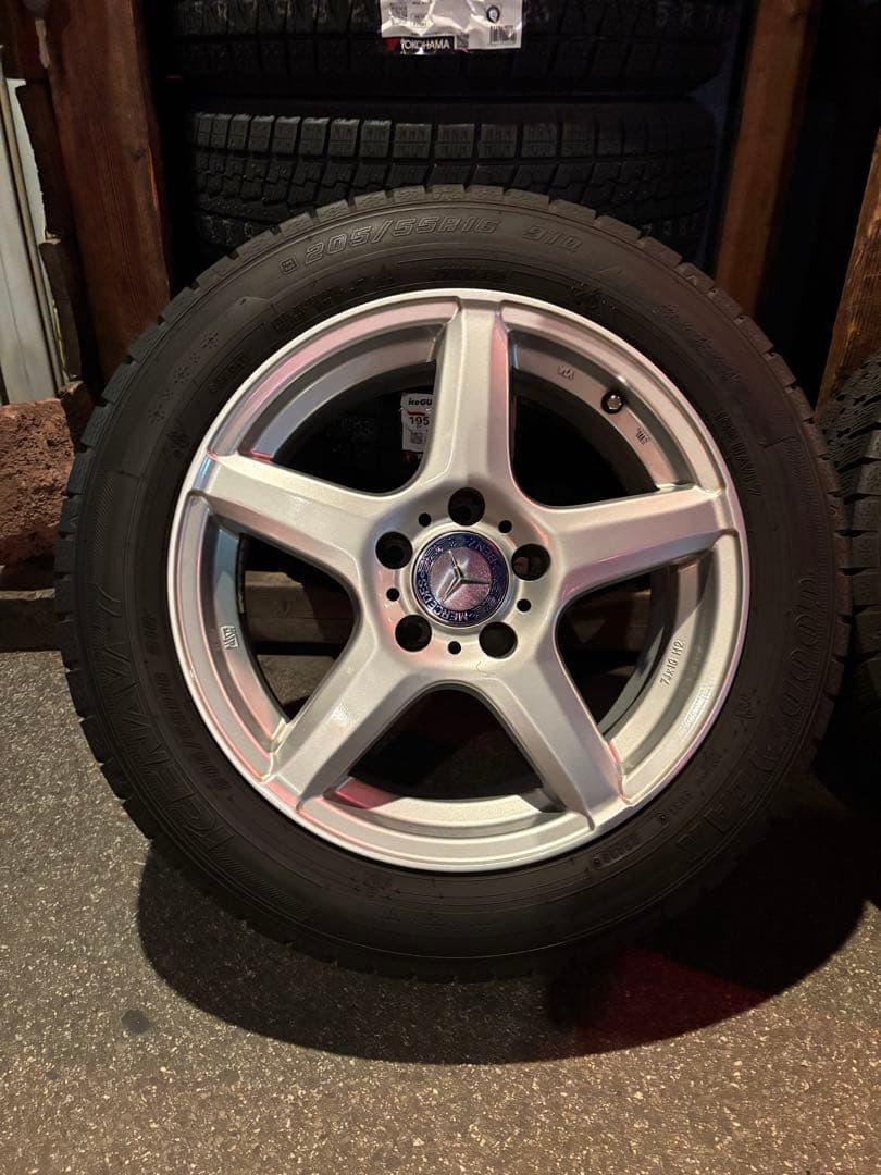 ◇送料込み◇ 205/55R16 中古スタッドレスアルミセット　ベンツCクラス