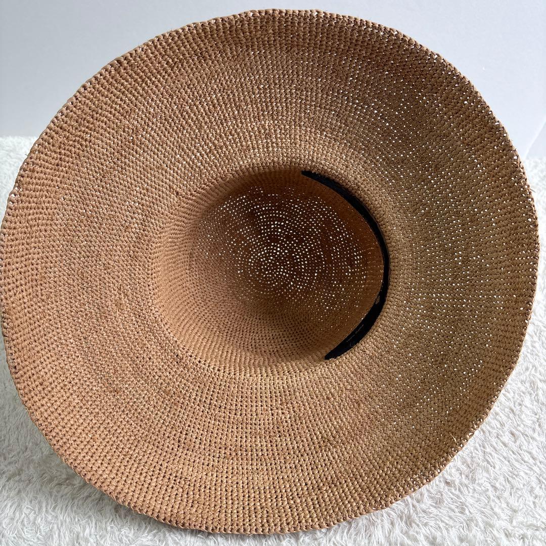 【極美品】ヘレンカミンスキー プロバンス12 麦わら帽子 ストローハット つば広