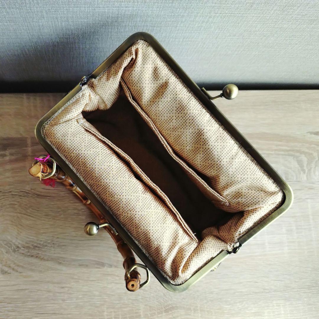 がま口バック☆西陣織帯地