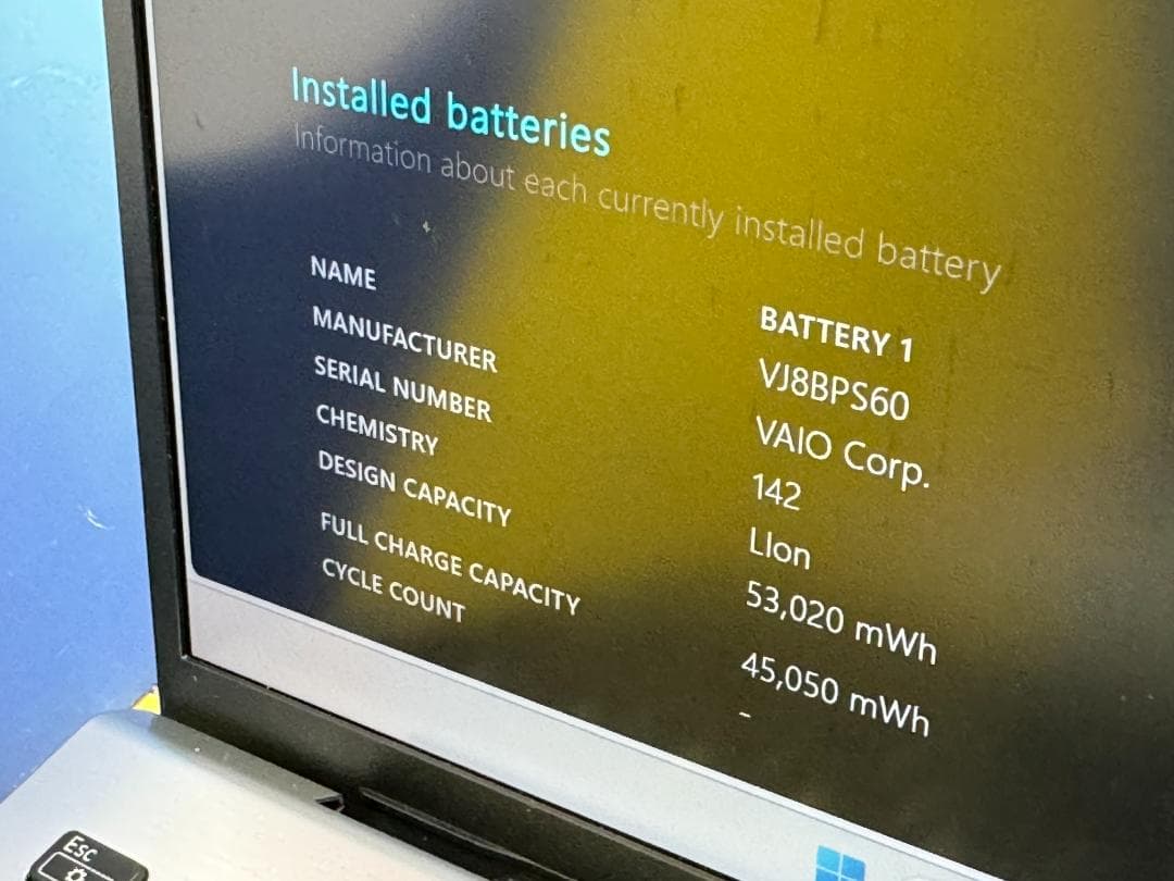 美品 第12世代 16GB ソニー VAIO VJPG21 25H2 ノートPC