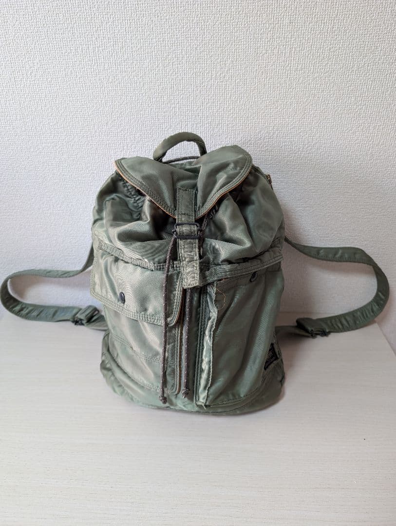 【希少廃盤】PORTER ポーター タンカー リュック セージグリーン