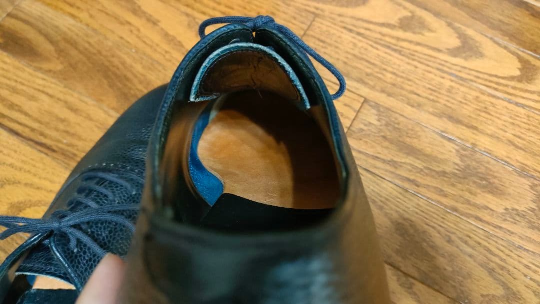 CROCKETT & JONES（クロケット＆ジョーンズ）7E シボ革 ネイビー