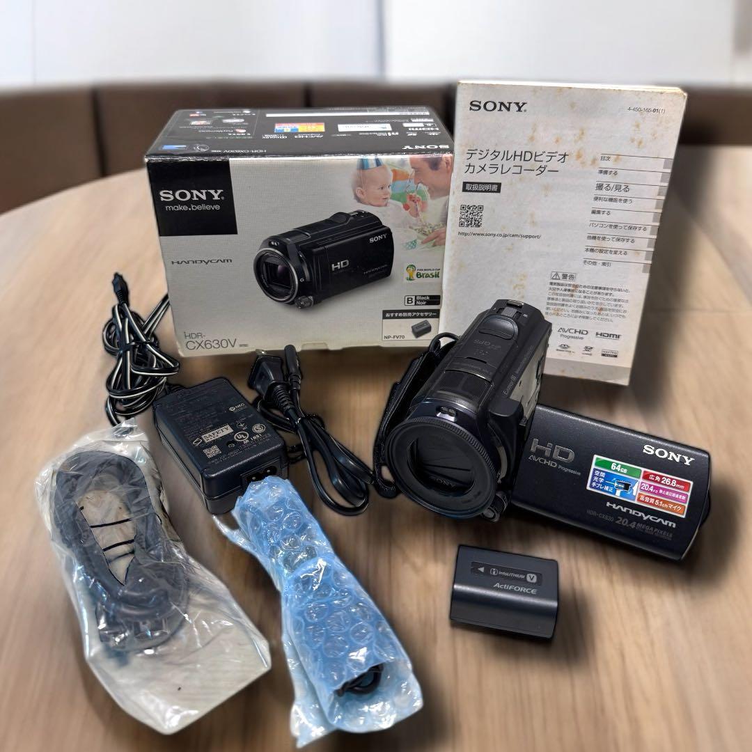 極美品☆SONY HDR-CX630 付属品完備、バッテリーあり