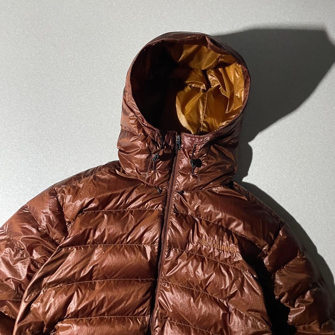 希少　コロンビア クレイターレイク　アルパインダウンパーカ　パフダウン　ブラウン