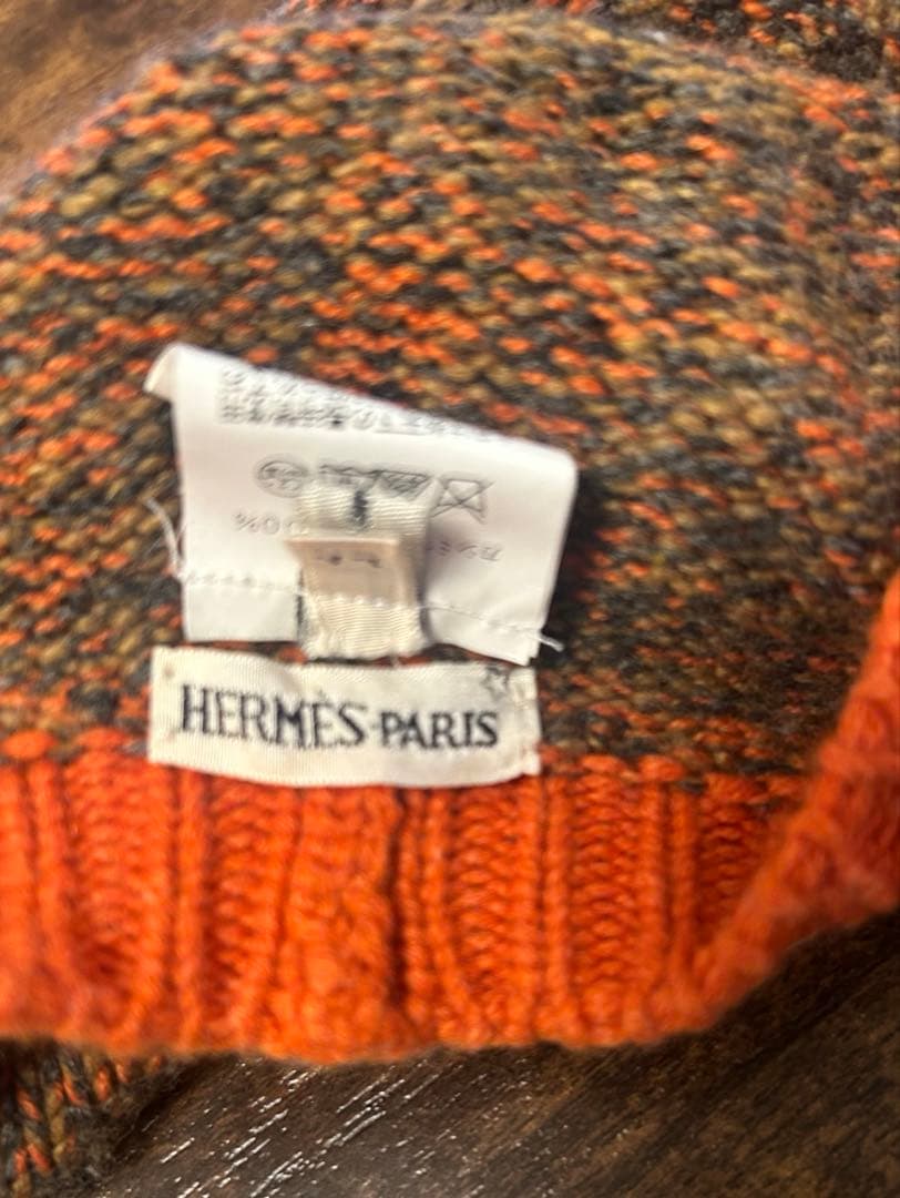 エルメス　HERMES ニットベレー帽　カシミヤ100%