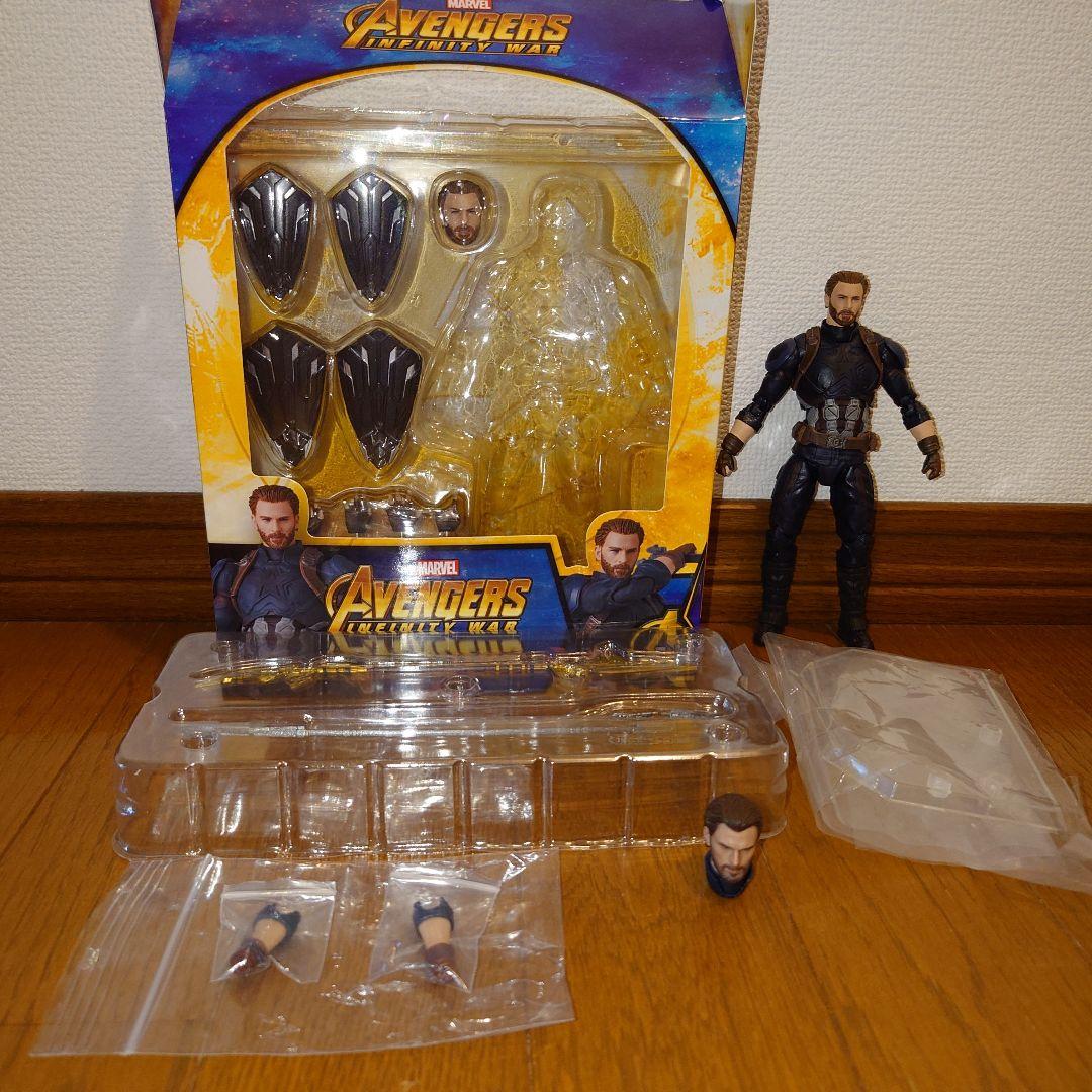 MAFEX　キャプテンアメリカ　インフィニティウォー　閃回Studioヘッド