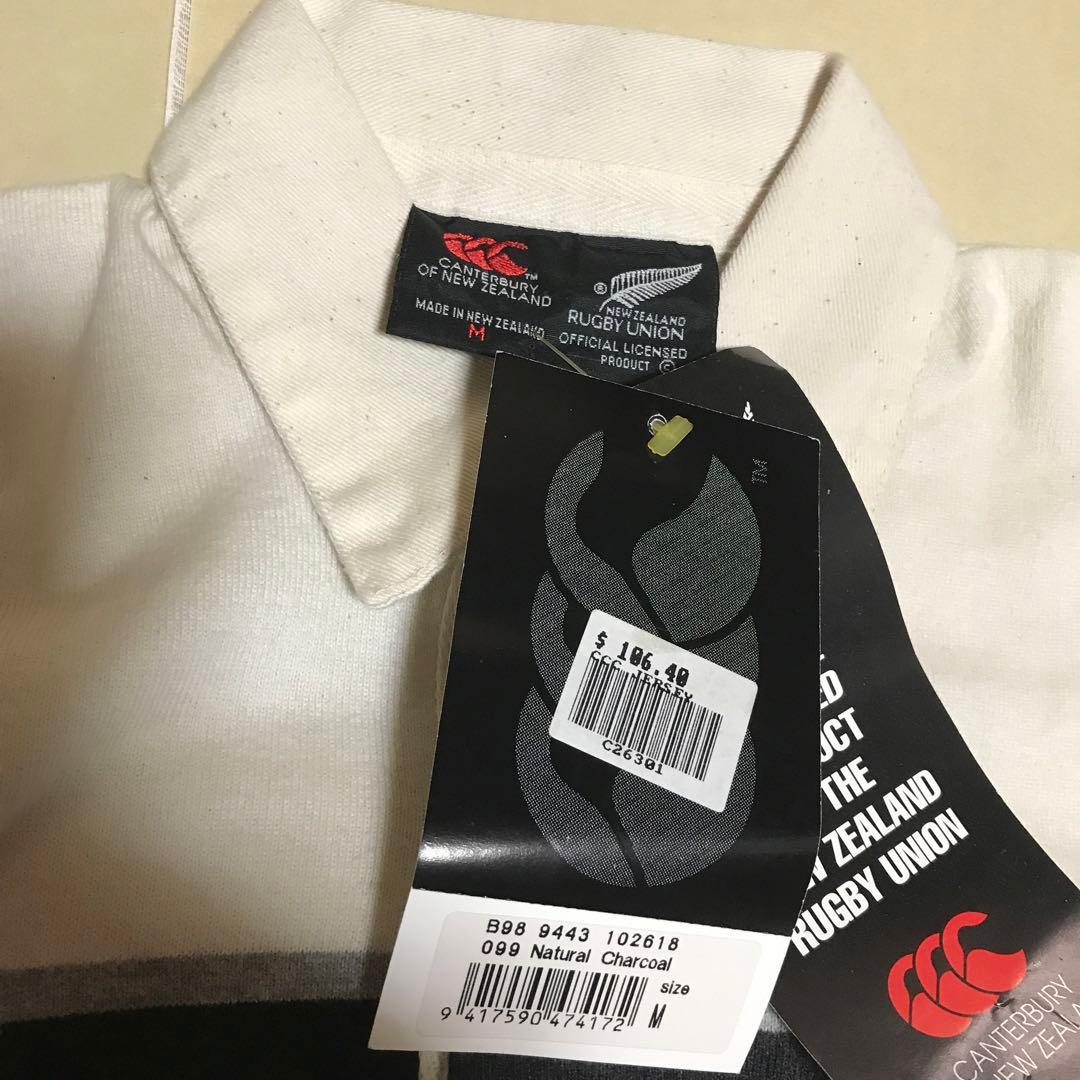 カンタベリー オブニュージーランド　オールブラックス　ラガーシャツ　タグ付き