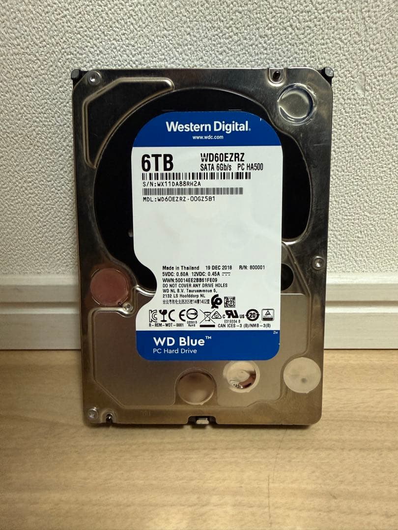 WD Blue 6TB 内蔵型ハードディスク