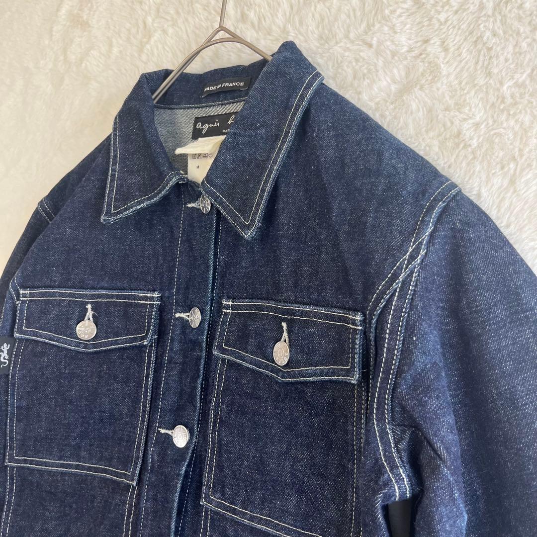 【美品】 90s agnes b レディース デニムジャケット フランス製 2