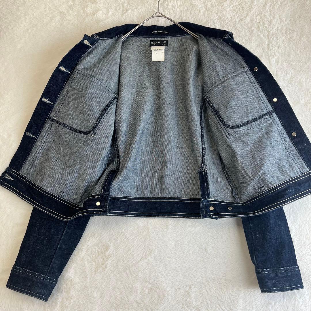 【美品】 90s agnes b レディース デニムジャケット フランス製 2