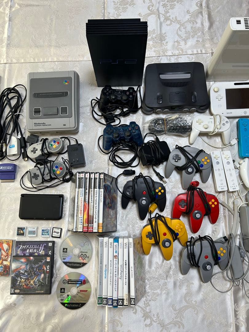 プレステ2、任天堂3DS、64、Wii、スーパーファミコン本体、ソフト他 沢山