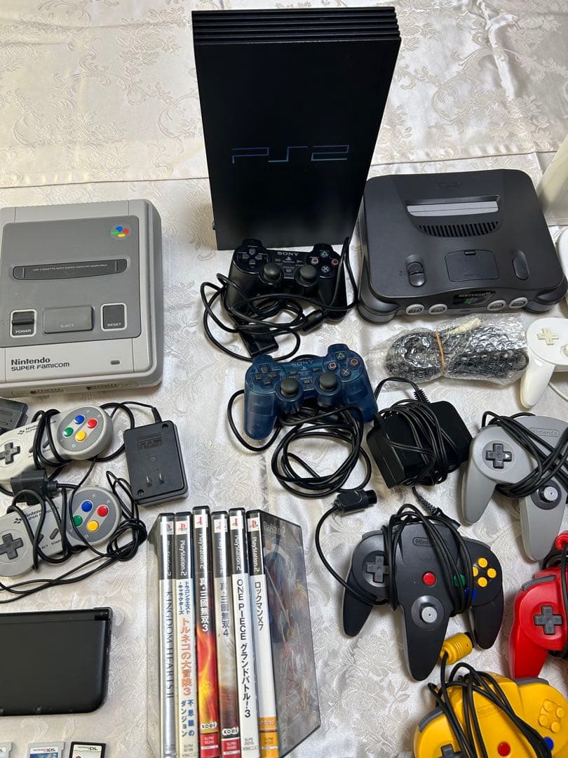 プレステ2、任天堂3DS、64、Wii、スーパーファミコン本体、ソフト他 沢山