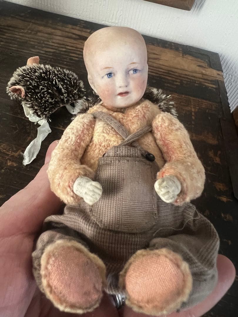 アンティーク動物コスチューム人形セット ドール　　 アンティーク　ビスクドール