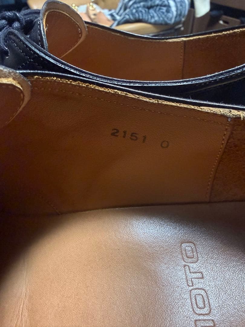 moto 墨染コードバン プレーントウ