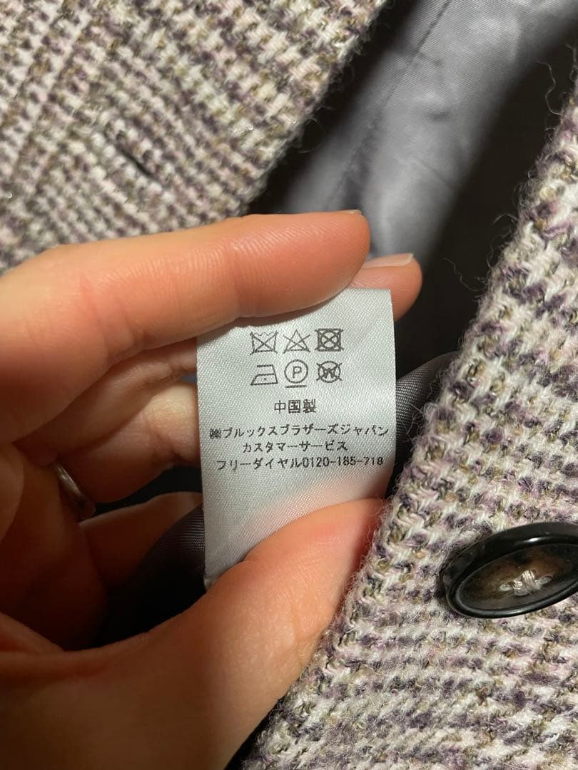 美品✨ブルックスブラザーズ　イタリア製上質ウールグレンチェック ジャケット　0