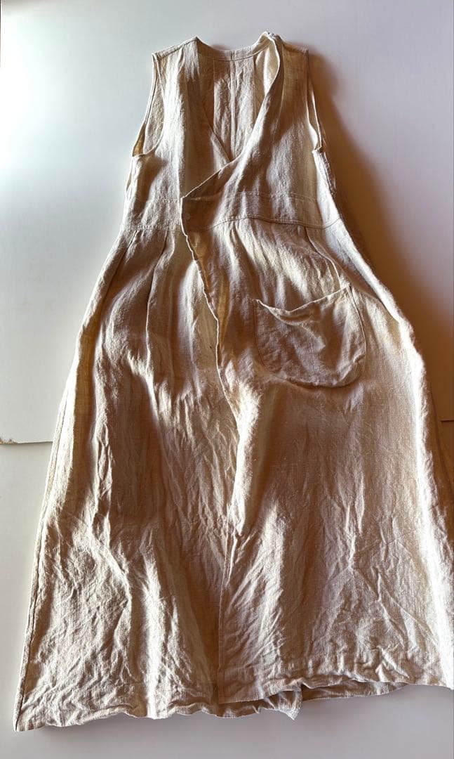 未使用　Doi エプロン/ フランスアンティーク生地モデル　交渉可