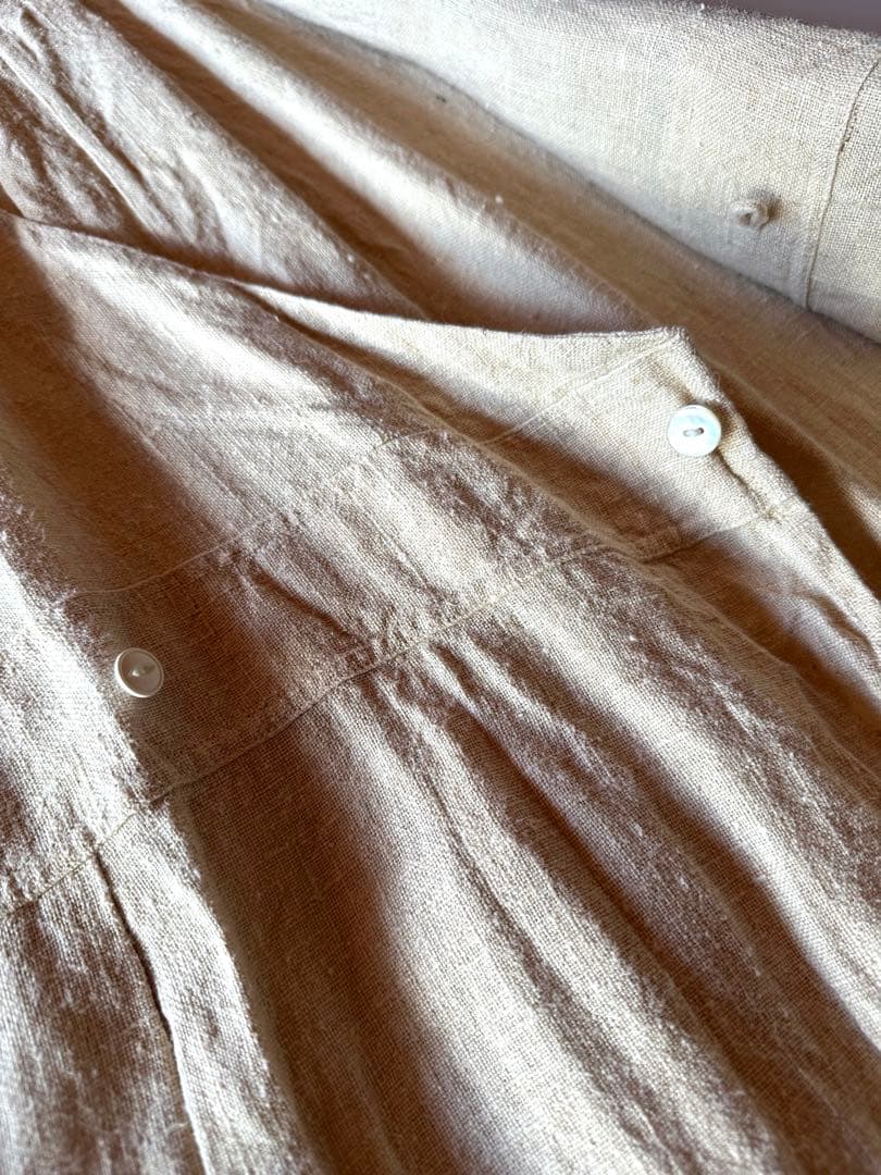 未使用　Doi エプロン/ フランスアンティーク生地モデル　交渉可