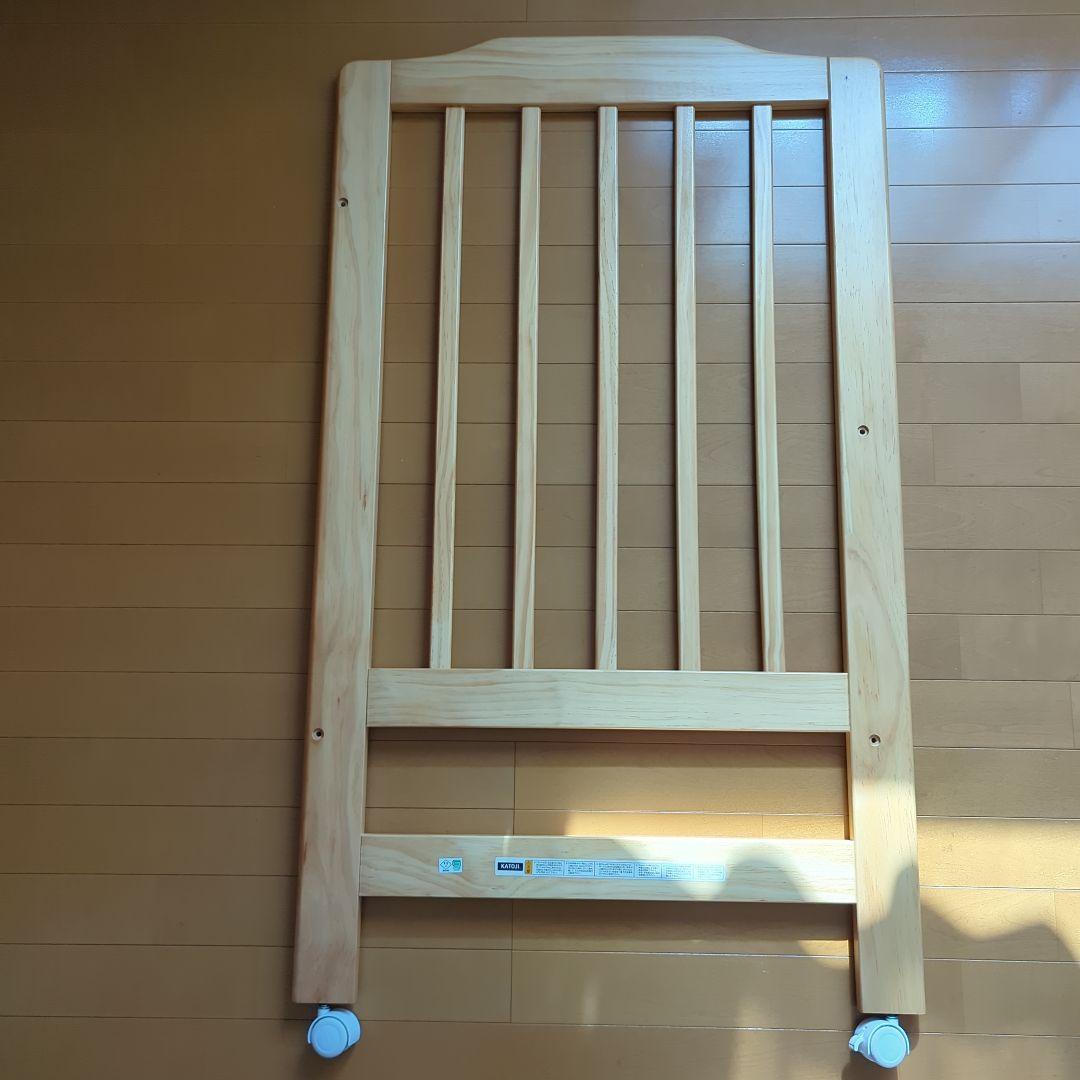 カトージ ベビーベッド ハイシートミニベッド 　ナチュラル