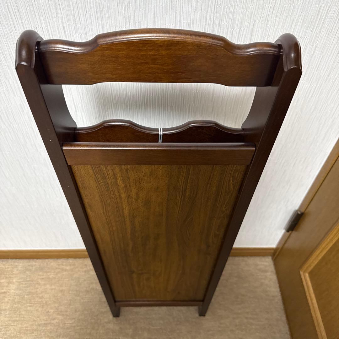 カリモク家具コロニアルスリッパラックウォールナット　アンティーク