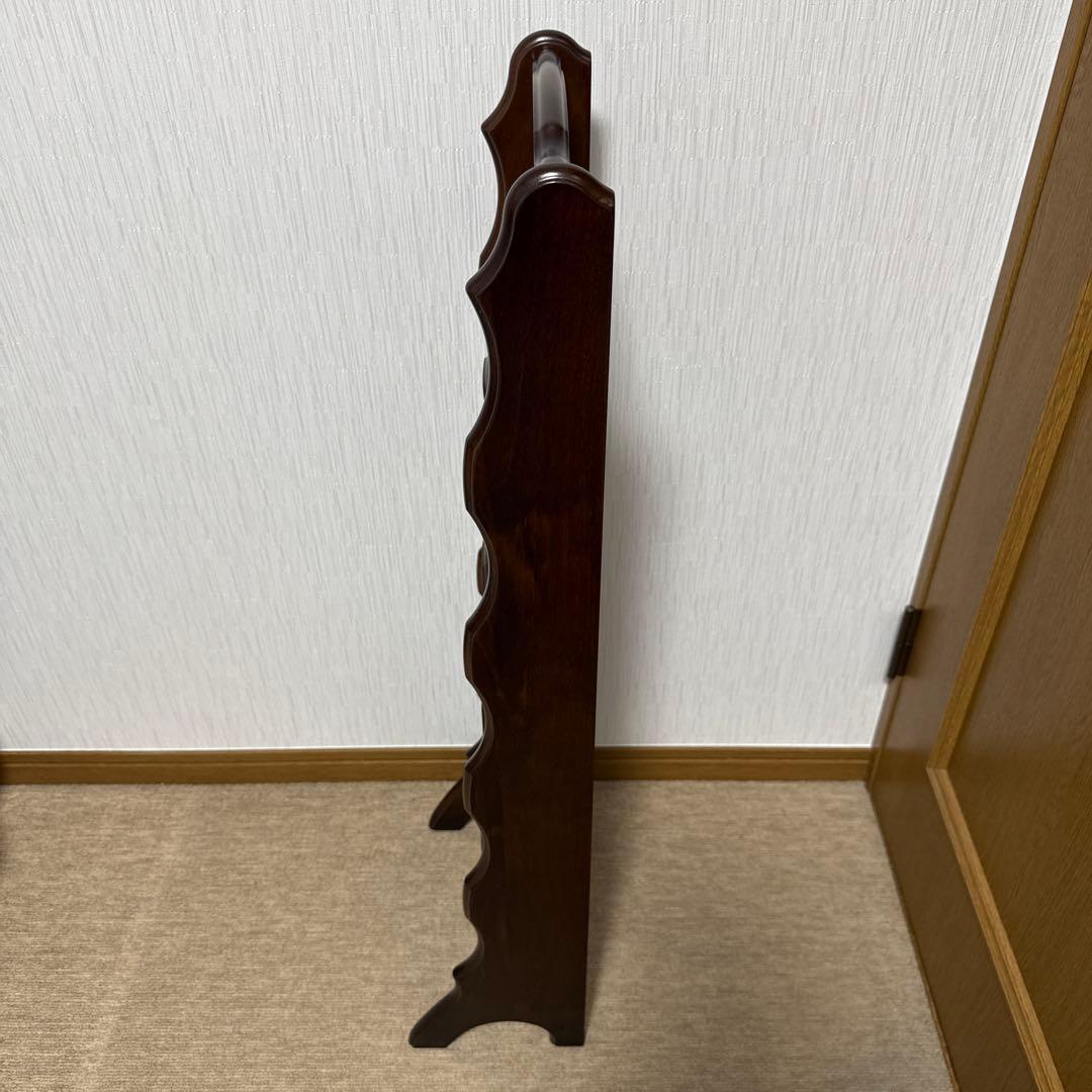 カリモク家具コロニアルスリッパラックウォールナット　アンティーク