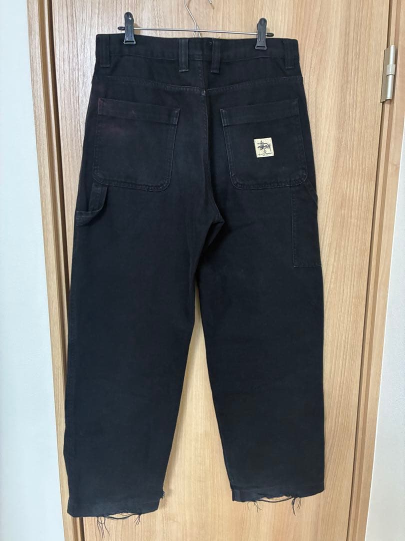 Stussy ダブルニー　サイズ30 ブラック