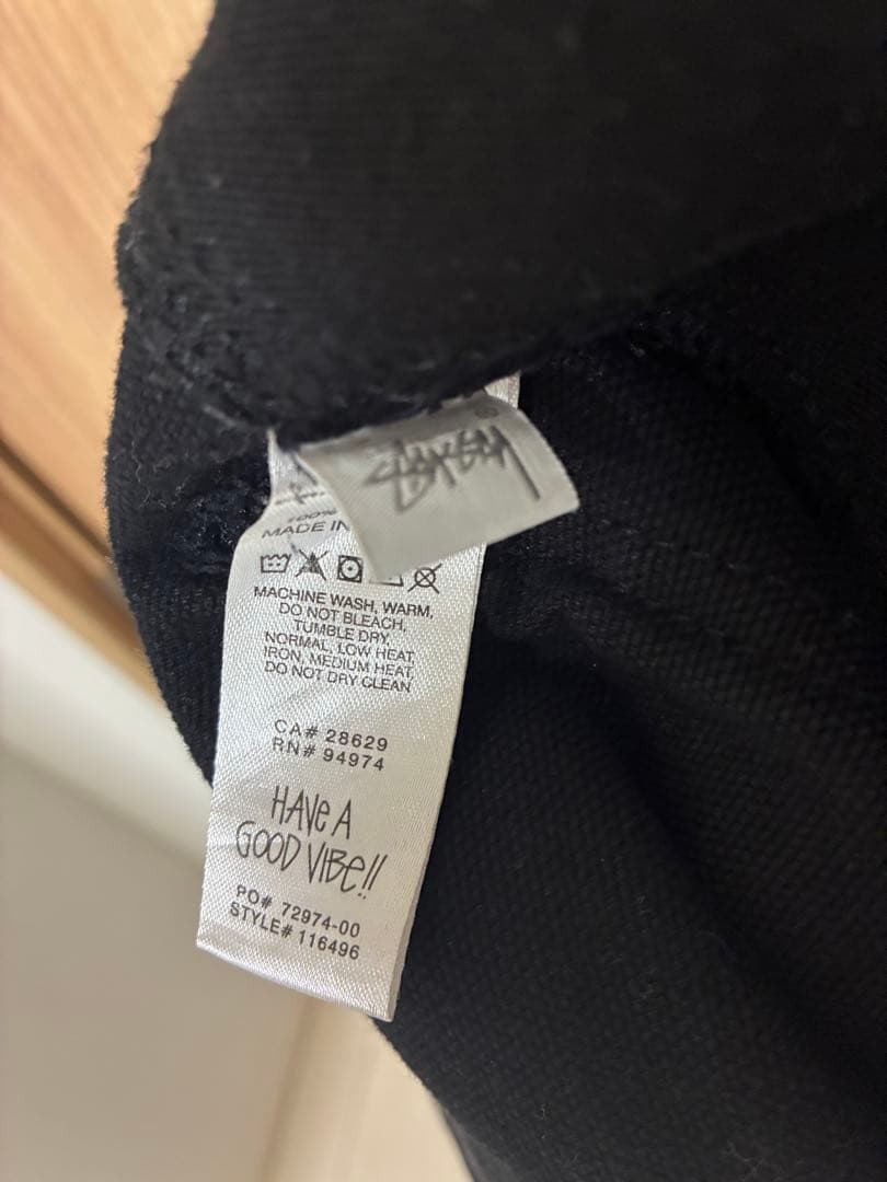 Stussy ダブルニー　サイズ30 ブラック