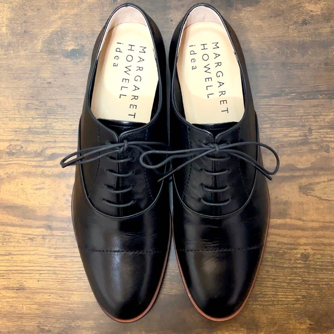 MARGARET HOWELL idea ストレートチップ ブラック 23 革靴