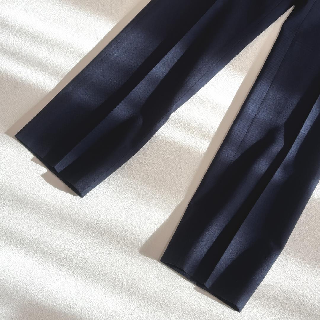 スーツセレクト ビジネススーツ 3ピース ベスト 無地 A4 S相当 ネイビー