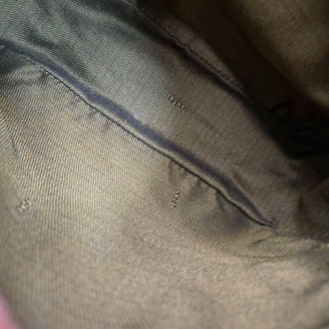 美品 FENDI ショルダーバッグ ペカン柄 キャンバス レザー