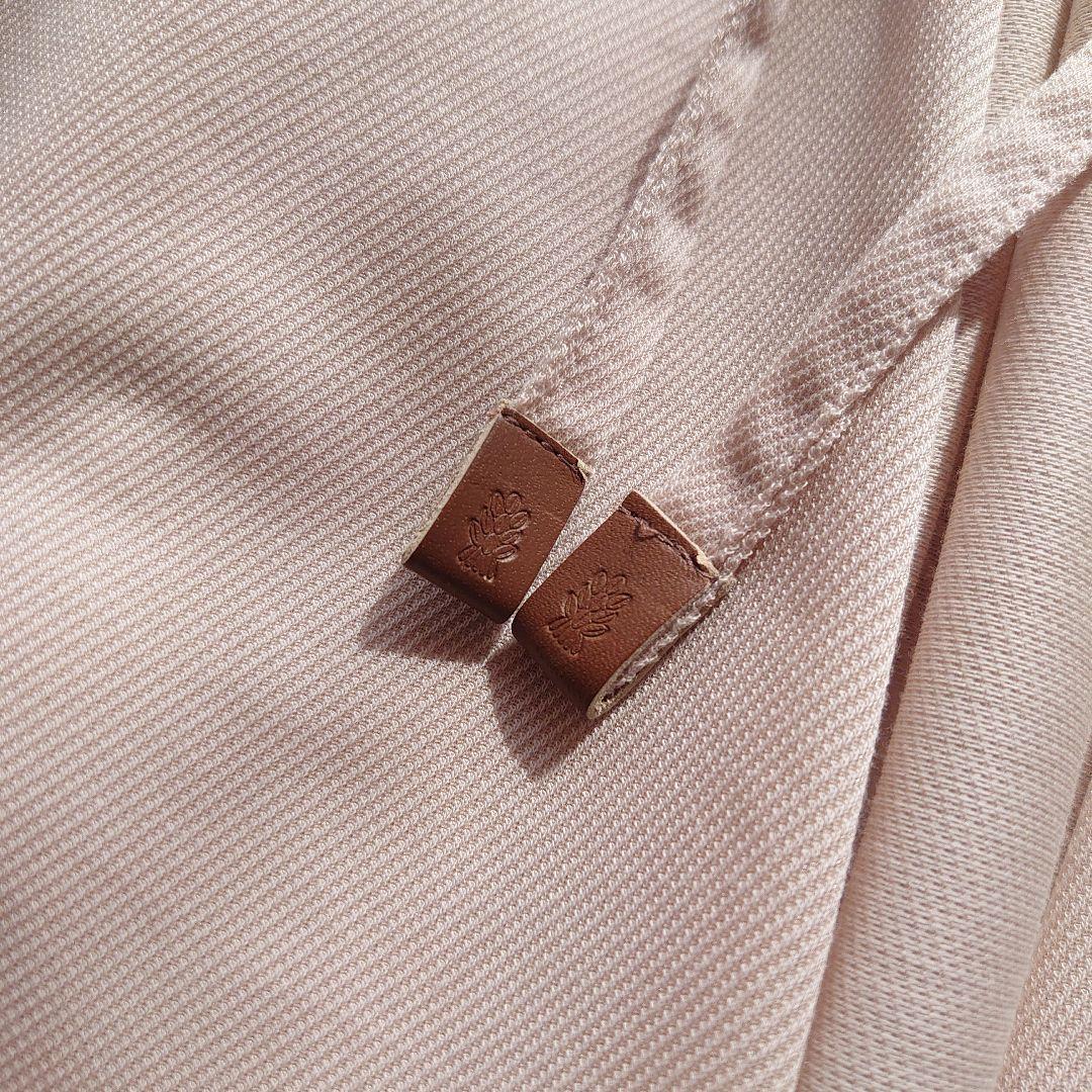 モラビト ロングカーディガン ガウン 長袖 ベージュ M サイズ38 ベルト