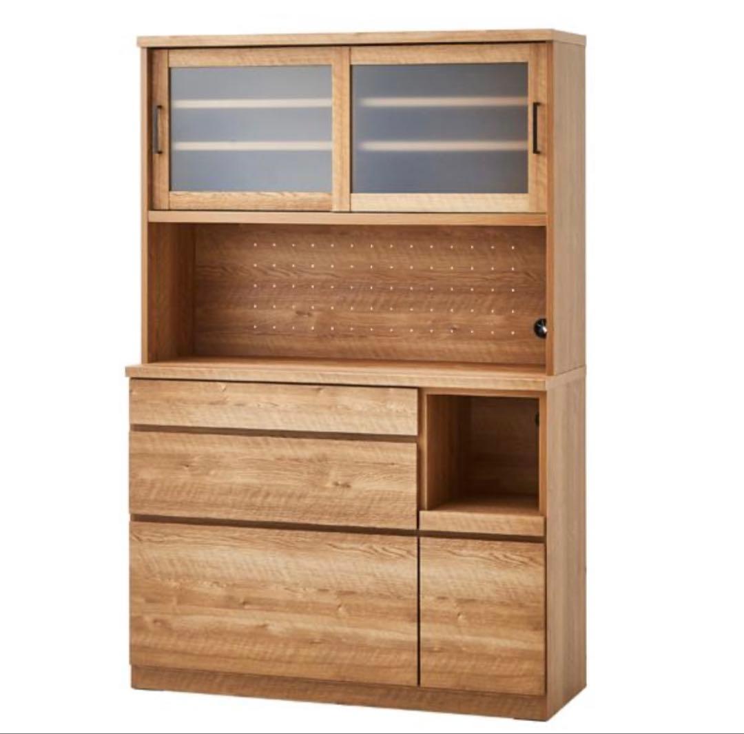 ★エリイ様購入予約すみ★国産　オーク　キッチン収納　食器棚　大川家具　120