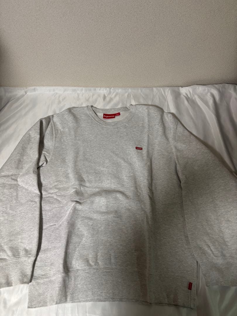 Supreme Small Box Crewneck アッシュグレー サイズL