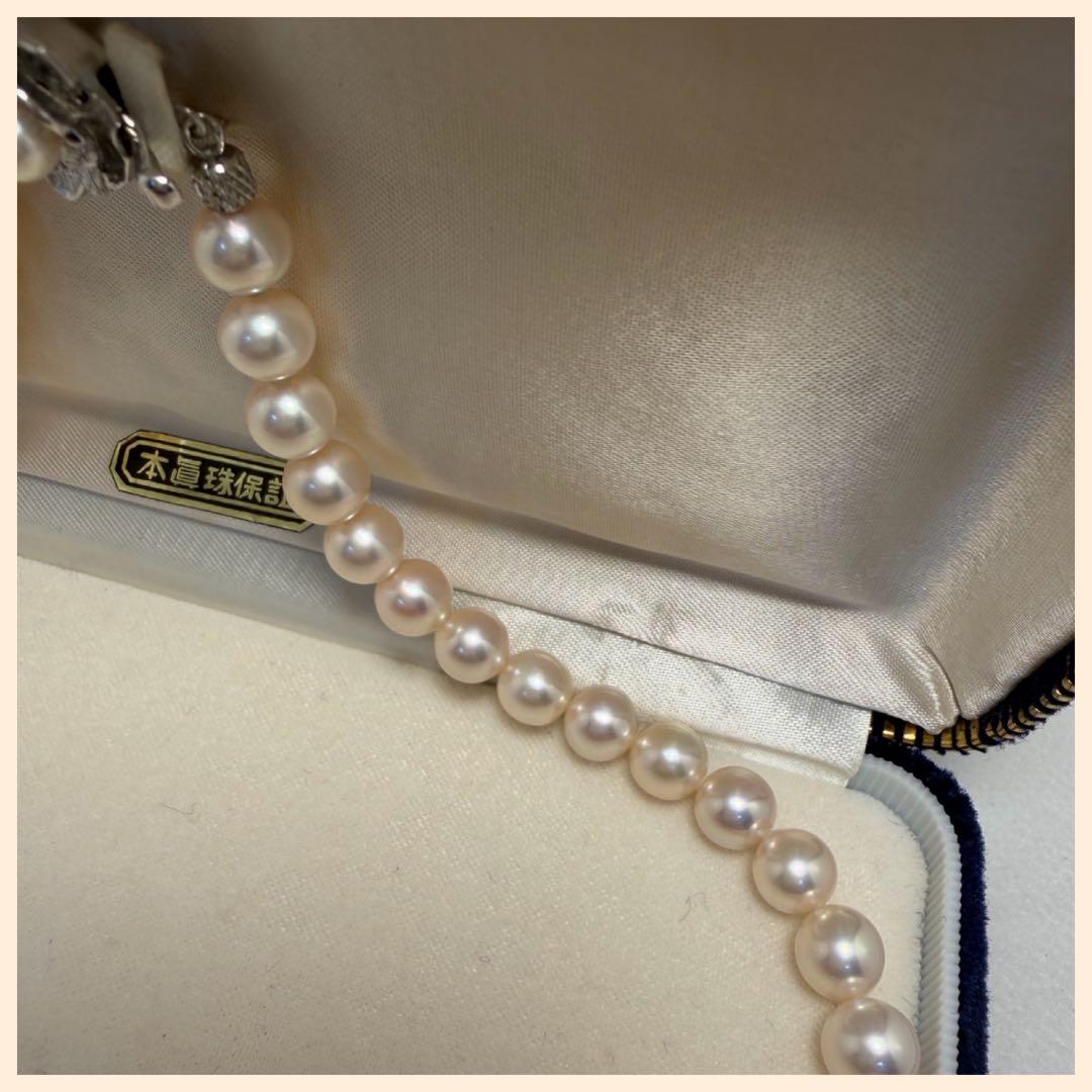 本真珠ネックレス アコヤ 7.5～7.9mm 美品