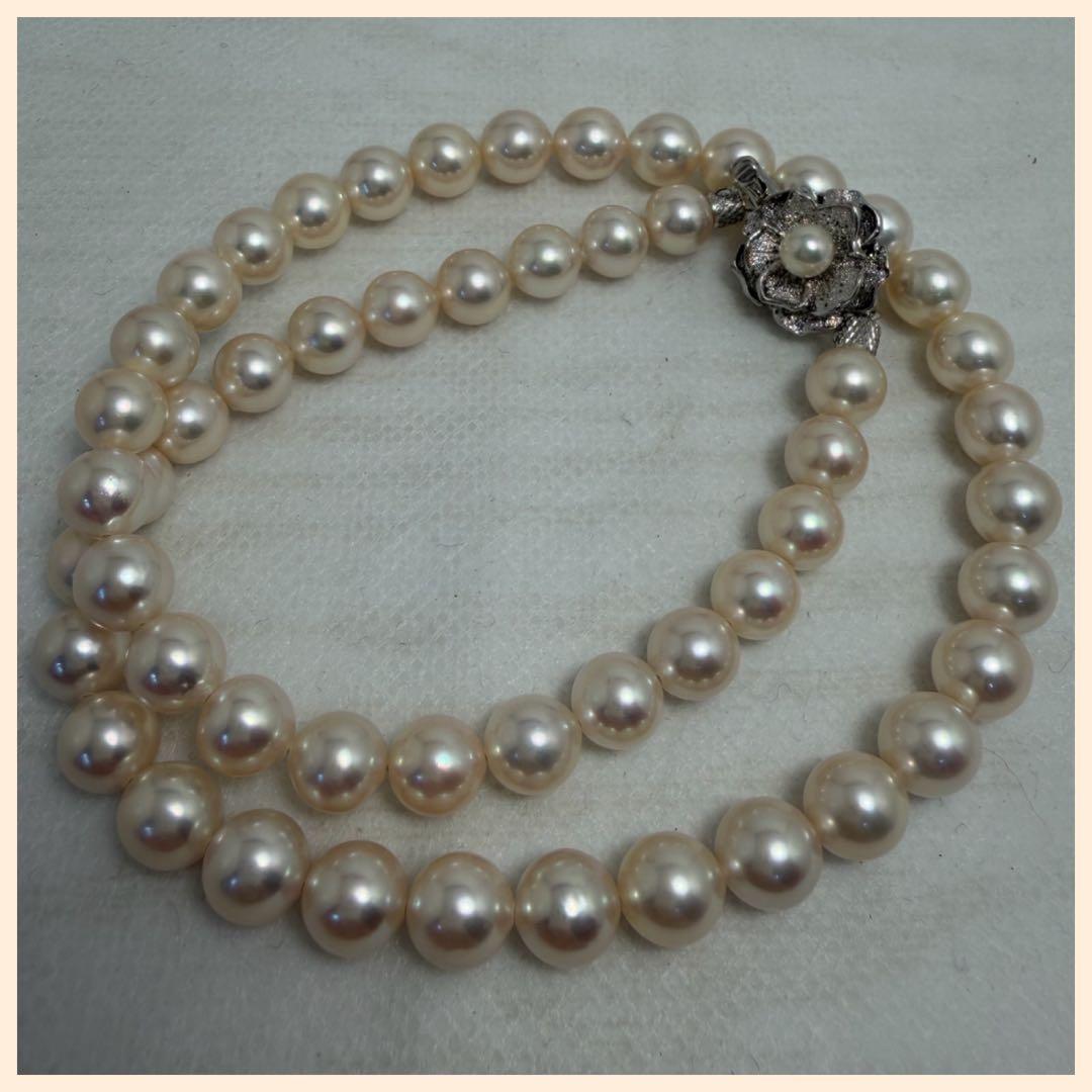 本真珠ネックレス アコヤ 7.5～7.9mm 美品