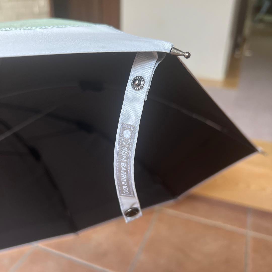 サンバリア100 日傘 グリーン 長傘　Mサイズ/コンビmoku