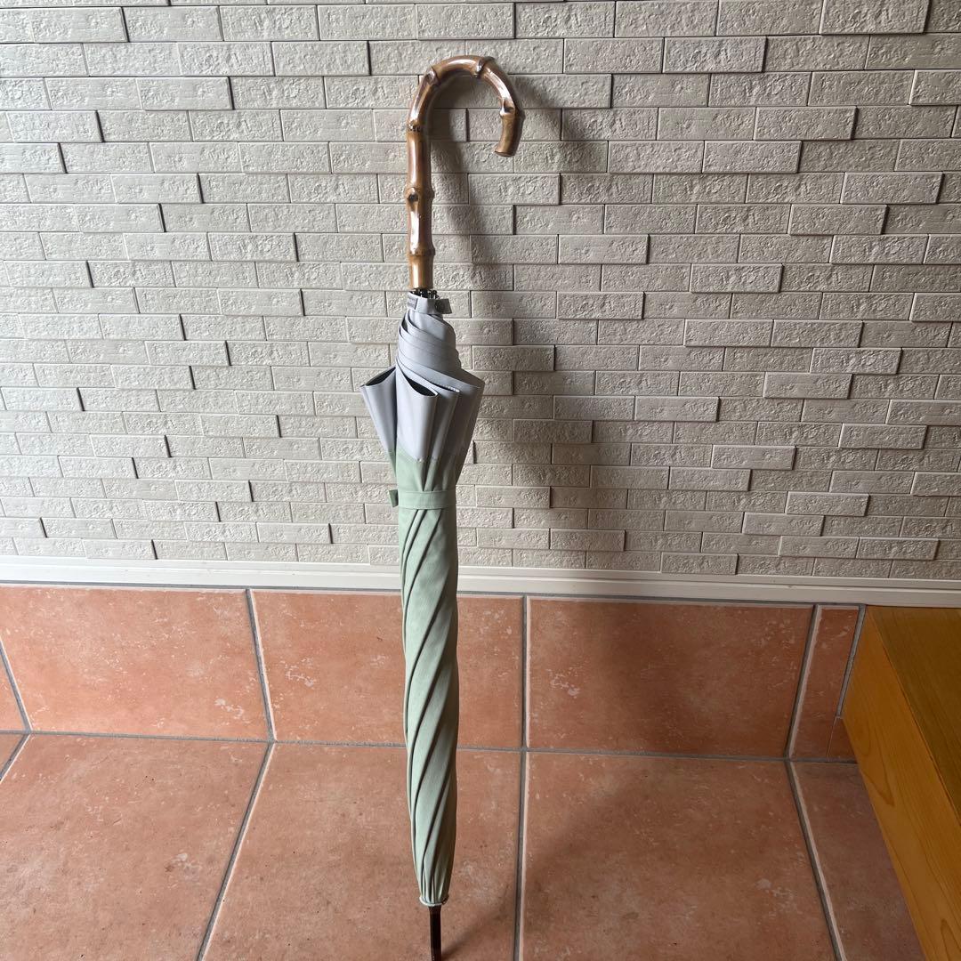 サンバリア100 日傘 グリーン 長傘　Mサイズ/コンビmoku