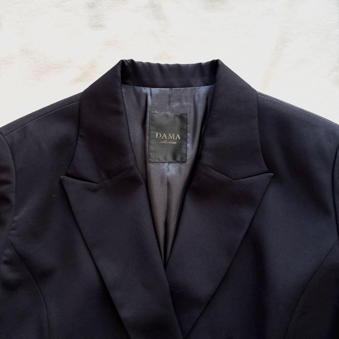 極美品☆ダーマコレクション 大きいサイズ シルバーボタン テーラード ジャケット