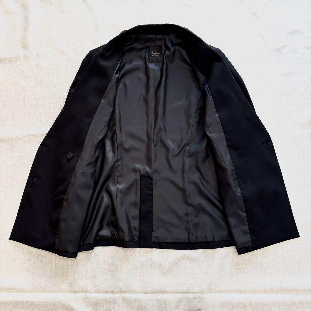極美品☆ダーマコレクション 大きいサイズ シルバーボタン テーラード ジャケット