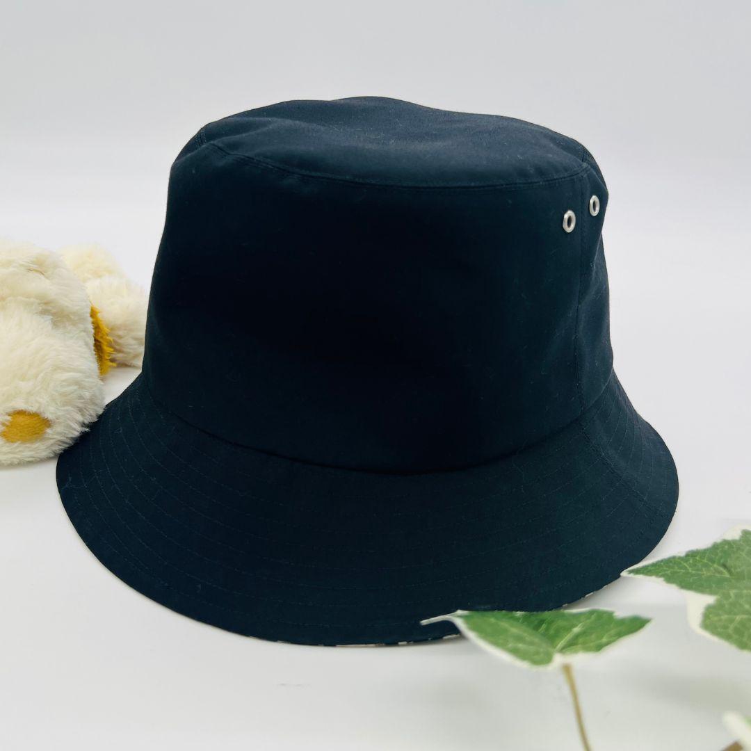 ディオール テディ オブリーク　リバーシブル　バケットハット ブラックトロッター