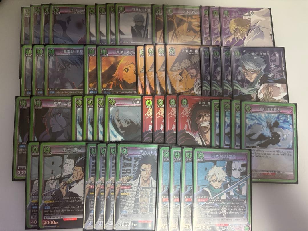 ユニアリ 緑BLEACH 日番谷冬獅郎 更木剣八 デッキ 調整パーツあり