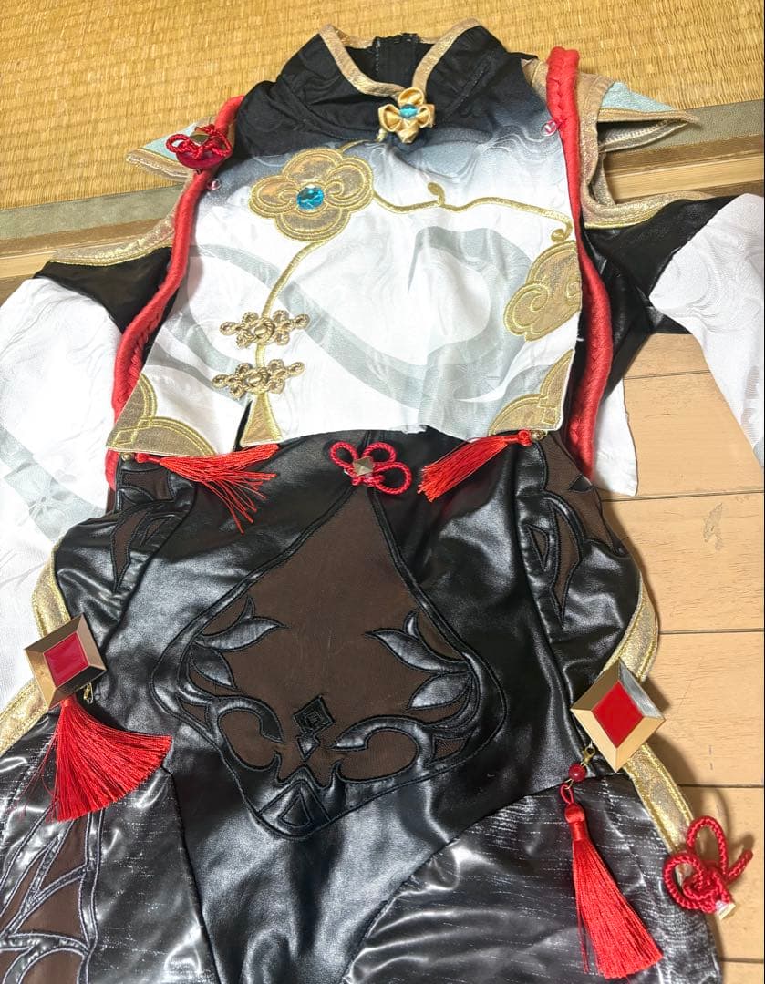 r*i様 【即コス可能】【三分妄想】原神 申鶴 コスプレ衣装 靴 ウィッグ 武器