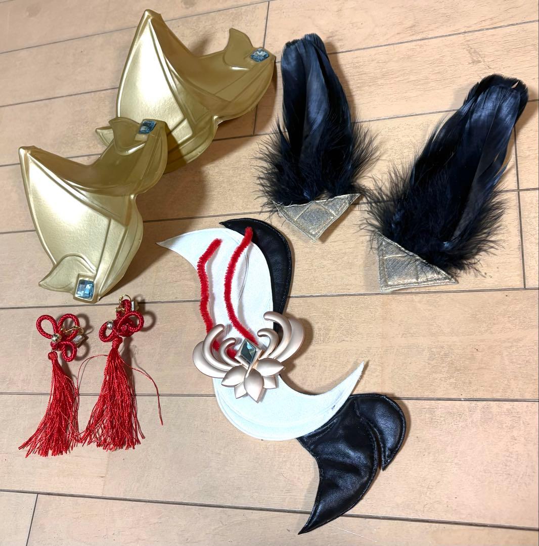 r*i様 【即コス可能】【三分妄想】原神 申鶴 コスプレ衣装 靴 ウィッグ 武器