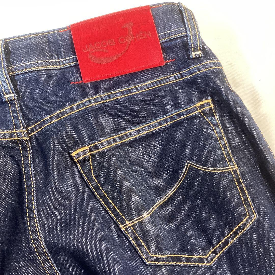 ヤコブコーエン　JACOB COHEN濃紺ストレートデニムW32