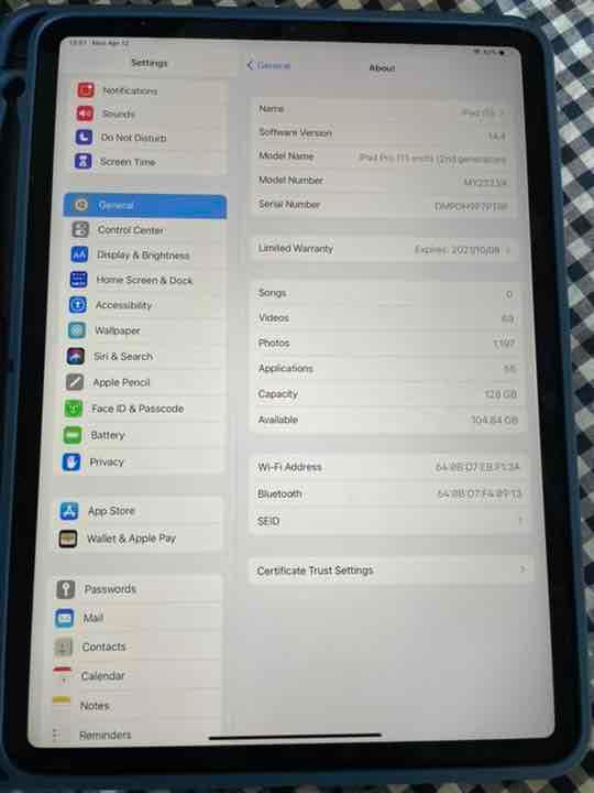 キーボード Ipad pro 11 5th gen 128 gb