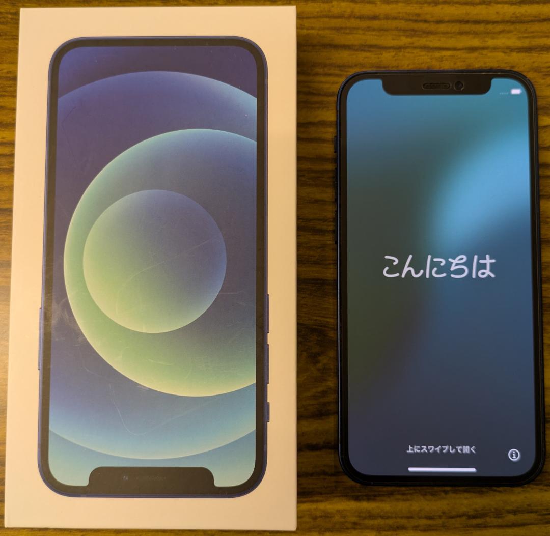 SIMフリー iPhone 12 mini 青 本体 白ロム おまけ有