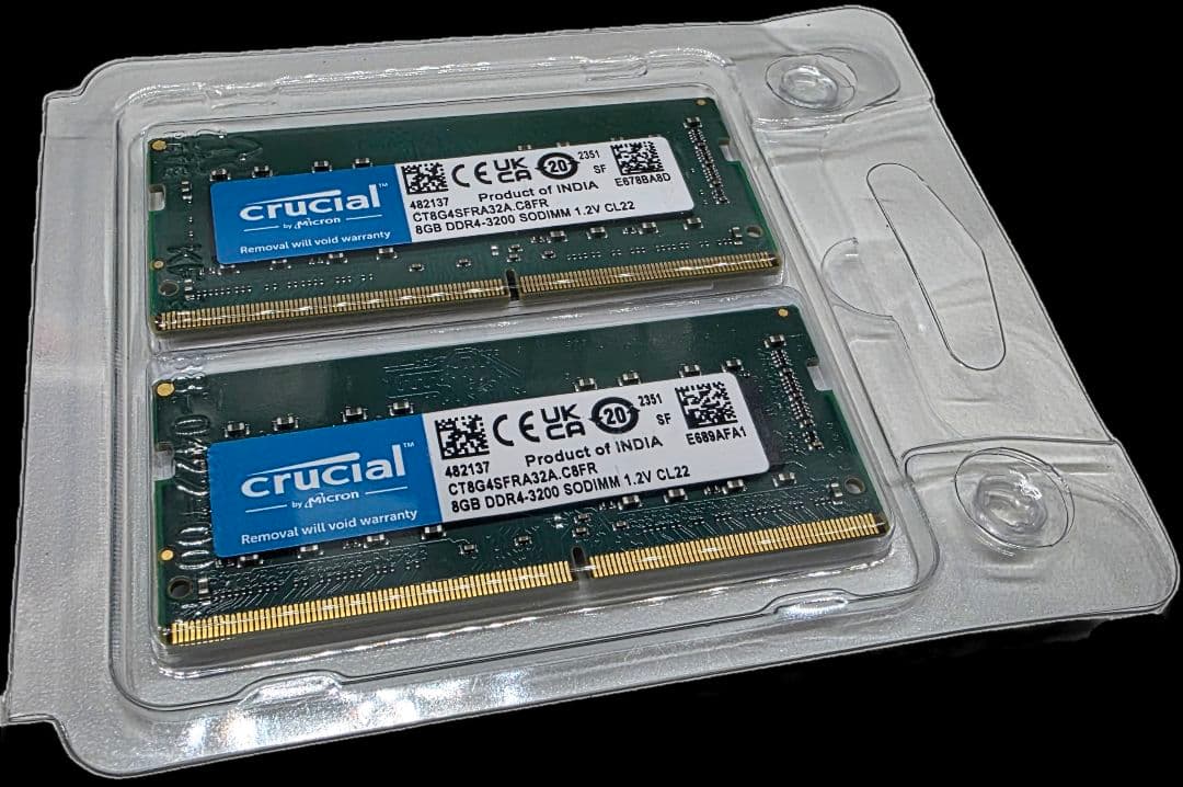 Crucial DDR4-3200 8GB 2枚セット