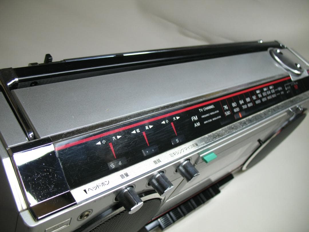 SANYO★サンヨー ラジカセ MR-V1シルバー色★中古